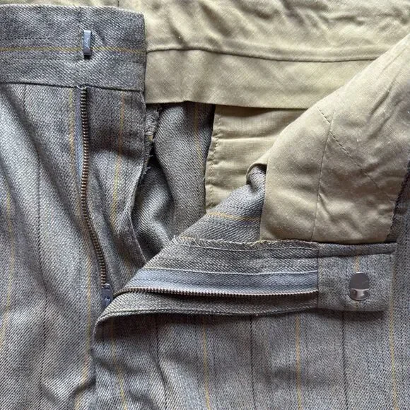Vtg Levi’s Sta-Prest Slacks Young Men’s 1960s 1970s Talon Pinstripe USA 34 X 29